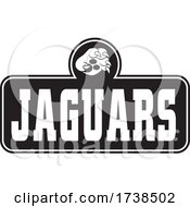 Poster, Art Print Of Black And White Paw Over Jaguars Text