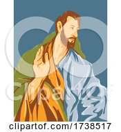 Poster, Art Print Of Artwork Of El Greco Domenikos Theotokopoulos Entitled Saint Thomas The Apostle Circa 1608 Wpa Poster Art