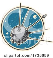 Space Exploration Satellite Sputnik by Vector Tradition SM