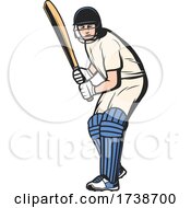 Poster, Art Print Of Cricket Player
