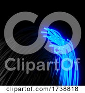 Poster, Art Print Of Fiber Optics AbstractBlur Background