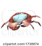 3d Crab On A White Background by Julos