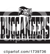 Poster, Art Print Of Jolly Roger Flag And Buccaneers Team Text