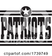Patriots Star And Text Logo by Johnny Sajem