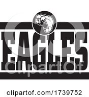 Poster, Art Print Of Bird Mascot Talons And Eagles Text