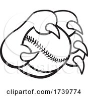 Poster, Art Print Of Paw Grabbing A Baseball