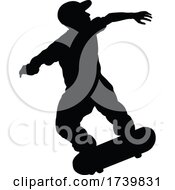 Poster, Art Print Of Silhouette Skater Skateboarder