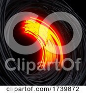 Poster, Art Print Of Fiber Optics AbstractBlur Background