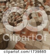 Poster, Art Print Of 3d Geometric Abstract Background