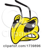 Hornet Or Yellow Jacket Mascot Head by Johnny Sajem