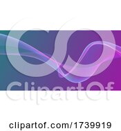 Abstract Banner With Flowing Waves Design