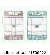 Poster, Art Print Of New Easter Bingo Card Blank And Decorated