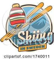 Poster, Art Print Of Swedish Skiing Design