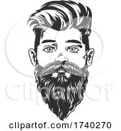 Poster, Art Print Of Bearded Man
