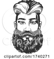 Poster, Art Print Of Bearded Man