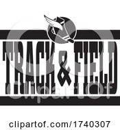 Poster, Art Print Of Black And White Track And Field Sports Design