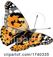 Poster, Art Print Of Painted Lady Butterfly