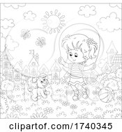 Poster, Art Print Of Boy Playing With A Jump Rope In A Park