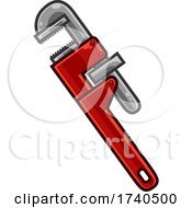 Poster, Art Print Of Cartoon Pipe Wrench