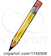 Poster, Art Print Of Cartoon Yellow Pencil