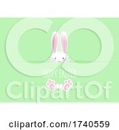 Poster, Art Print Of Cute Easter Background With Bunny