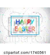 Poster, Art Print Of Easter Background With Colourful Confetti