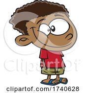 Poster, Art Print Of Cartoon Boy With His Hands In His Pockets