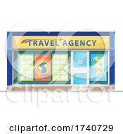 Poster, Art Print Of Travel Agency Building Storefront