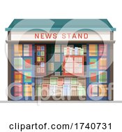 Poster, Art Print Of News Stand Building Storefront