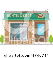 Poster, Art Print Of Hunting Shop Building Storefront