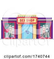Sex Shop Building Storefront