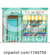 Poster, Art Print Of Tea And Coffee Building Storefront