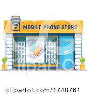 Poster, Art Print Of Mobile Phone Store Building Storefront