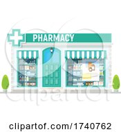 Poster, Art Print Of Pharmacy Building Storefront