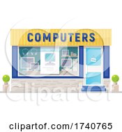 Poster, Art Print Of Computers Building Storefront