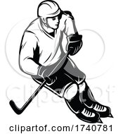 Poster, Art Print Of Hockey Player