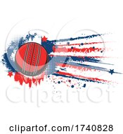 Poster, Art Print Of Cricket Ball And Grunge