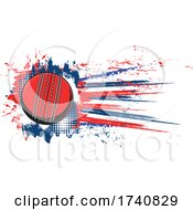 Poster, Art Print Of Cricket Ball And Grunge