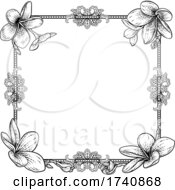 Plumeria Frangipani Tropical Flower Wedding Invite