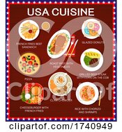 Poster, Art Print Of Usa Cuisine