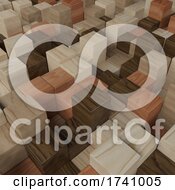 Poster, Art Print Of 3d Geometric Abstract Background