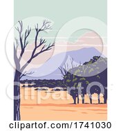 Poster, Art Print Of Capulin Volcano National Monument With Extinct Cinder Cone Volcano Part Of Raton Clayton Volcanic Field In New Mexico Wpa Poster Art