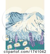 Poster, Art Print Of The Mount St Helens National Volcanic Monument Within Gifford Pinchot National Forest In Washington State Wpa Poster Art