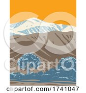 Poster, Art Print Of Sand To Snow National Monument Located In Southern California Covering San Bernardino Mountains Mojave Desert And Colorado Desert Wpa Poster Art