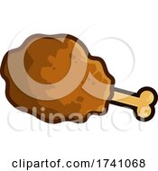 Cartoon Fried Chicken Drumstick
