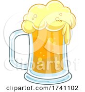 Poster, Art Print Of Cartoon Foamy Beer