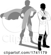 Superhero Doctor Silhouette Super Hero Shadow