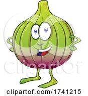 Poster, Art Print Of Fig Fruit Cartoon Mascot Character
