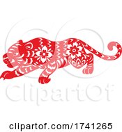 Red Chinese Tiger by Vector Tradition SM