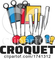 Poster, Art Print Of Croquet Design